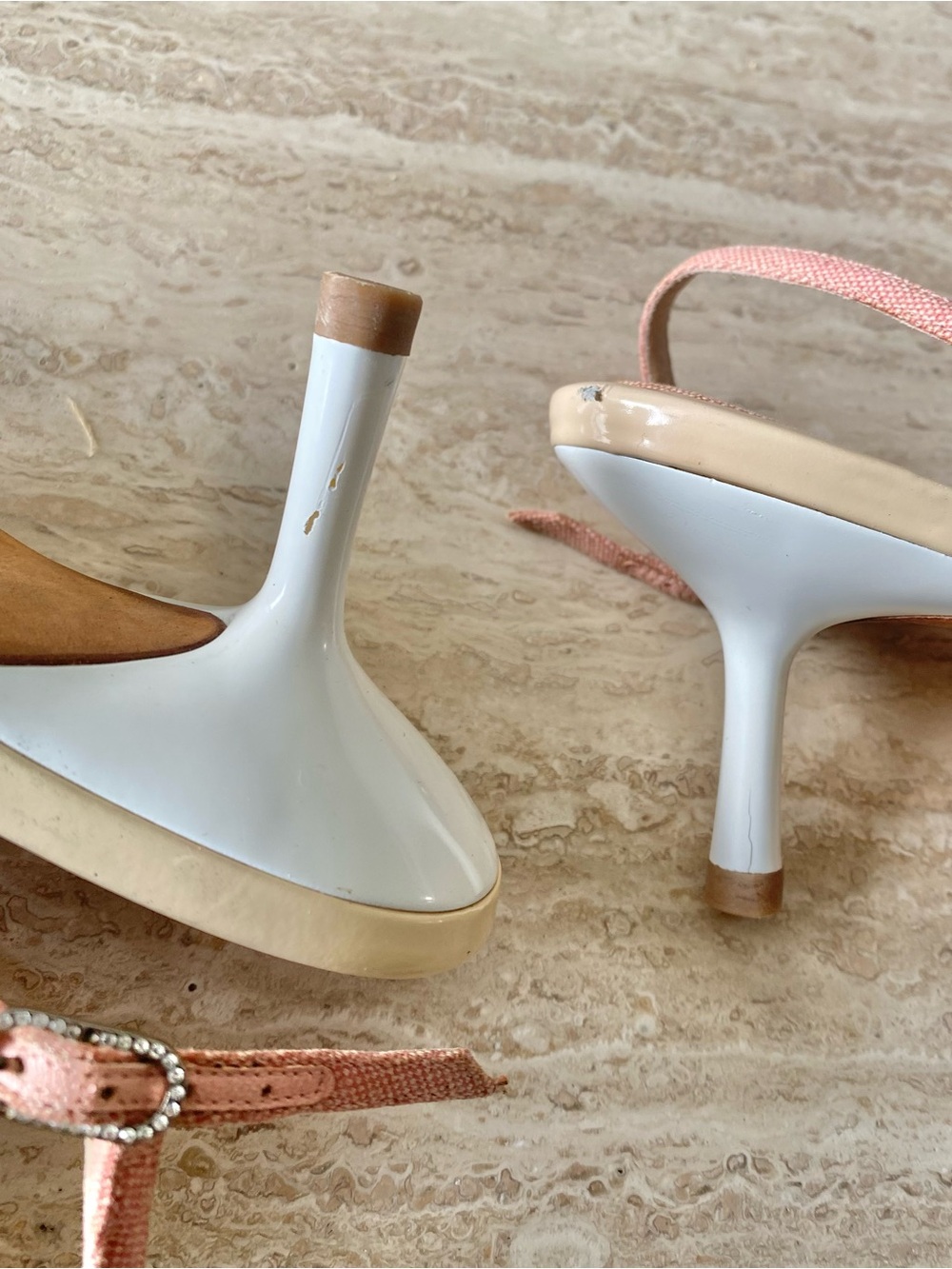 Vintage Chanel Crystal Star CC Sandal Heels - Picture 8 of 12